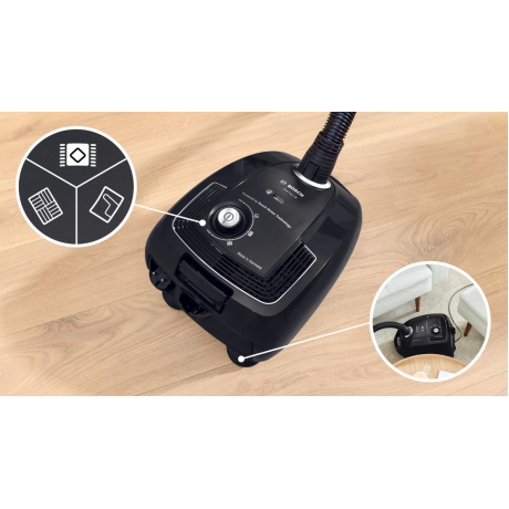BOSCH BGB38BA1 Ηλεκτρική Σκούπα με σακούλα Μαύρη BOSCH BGB38BA1 Ηλεκτρική Σκούπα με σακούλα Μαύρη
